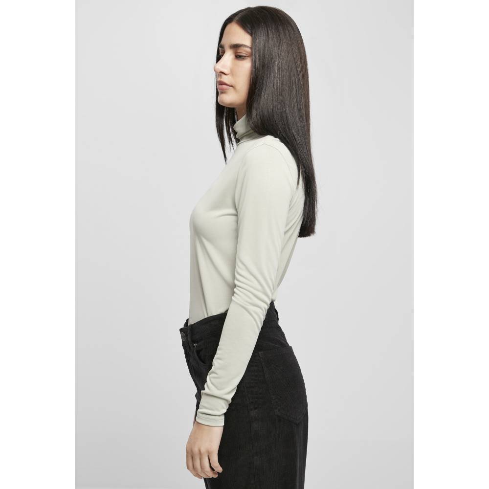Urban Classics - Modal Turtleneck Top à manches longues - Vert